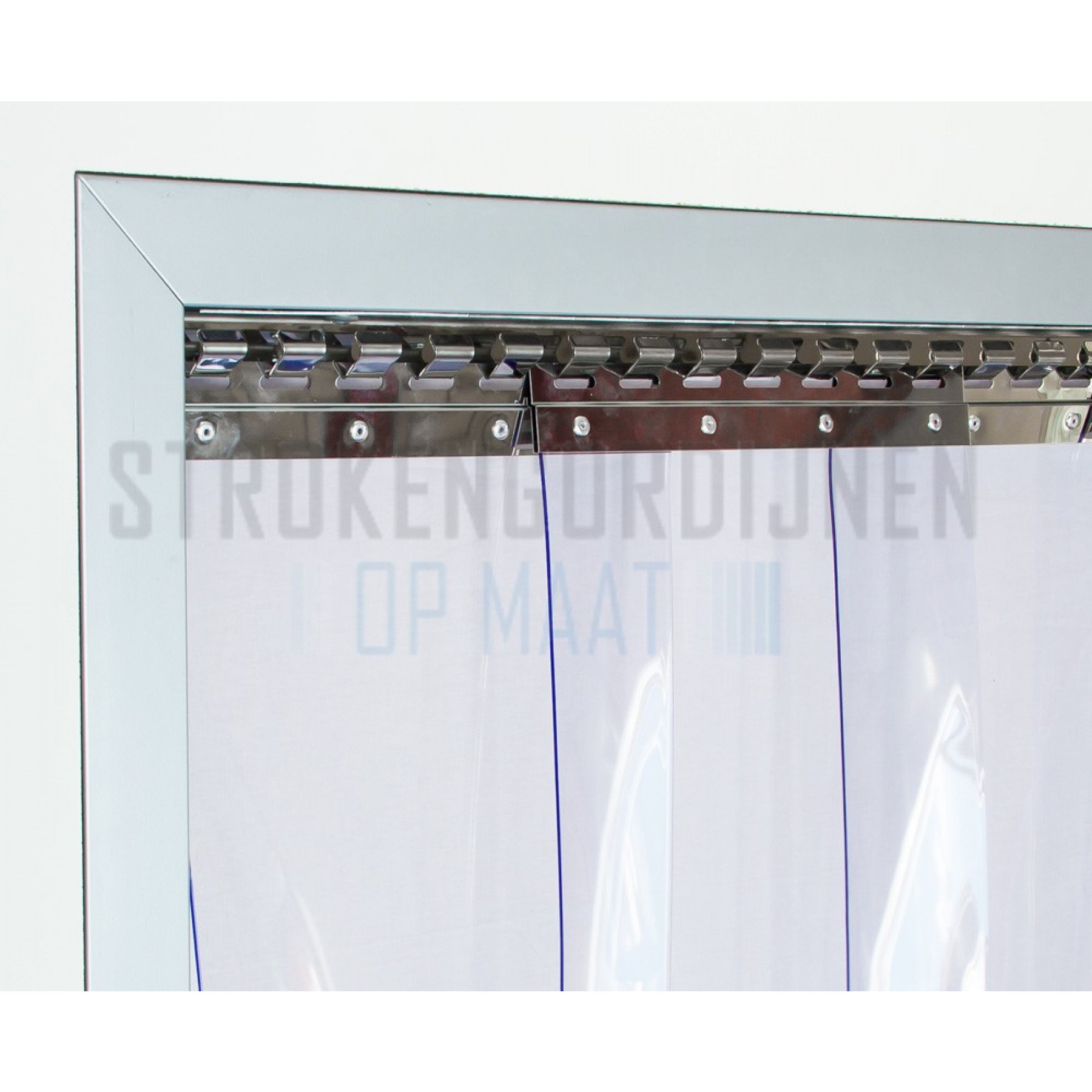 PVC Rolle, Brandschutz B1, 200mm breit, 2mm dick, 50 meter lang, transparent