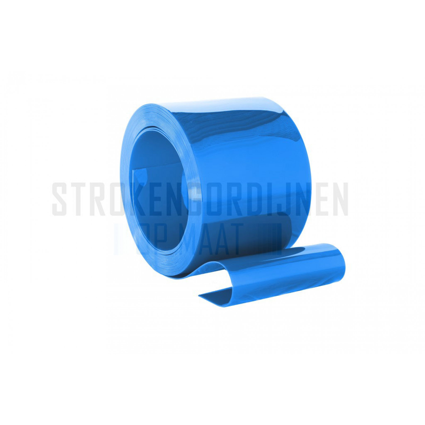 PVC Rolle, 200mm breit, 2mm dick, 50 Meter lang, blau undurchsichtig