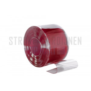 PVC Rolle, 300mm breit, 3mm dick, 50 Meter lang, Farbe Rot, transparent